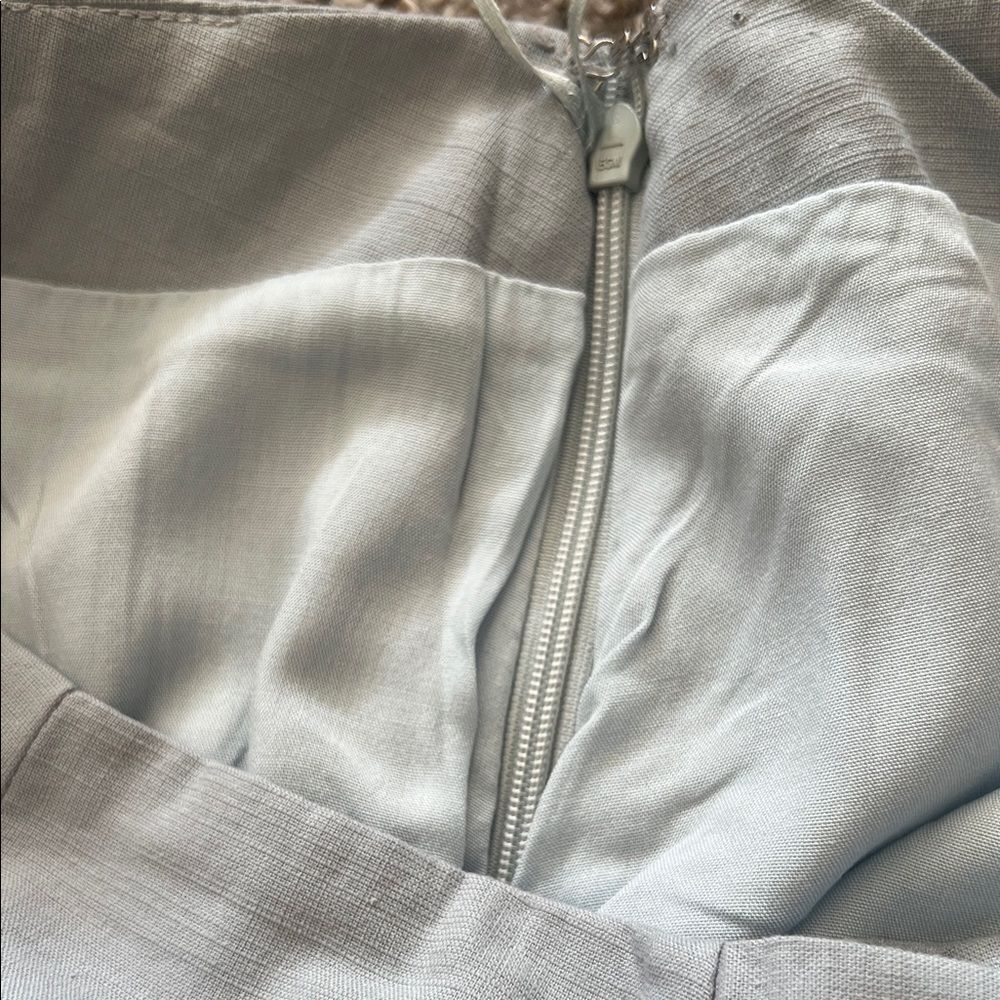 NWOT All Row Light Blue Split Front Skirt in Size S - Picture 8 of 13